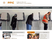 Tablet Screenshot of ppic.org